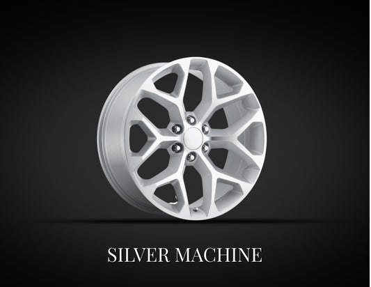 Chevrolet Truck Snowflake Silver Machine Replica Wheel