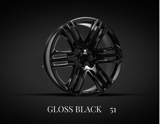 Chevrolet Truck 51  Gloss Black   Replica Wheel