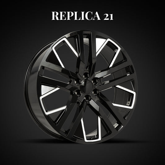 Chevrolet  Replica Style 21 Gloss Black Milled Wheel